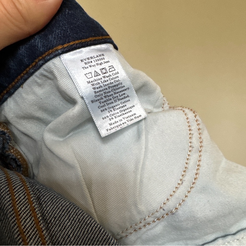 Everlane Dark Blue “The Way High” Denim Jeans - Picture 2 of 12